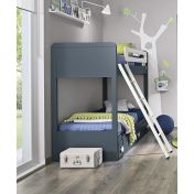 Letto castello bambini blu opale 