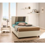 Letto una piazza e mezza con ruote, letto Clark Moretti Compact