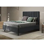 Letto matrimoniale colore Grigio grafite