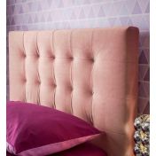 Letto singolo Britney Moretti Compact con contenitore laterale, tessuto Flamingo