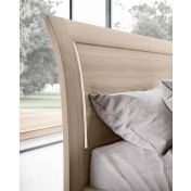 Letto matrimoniale legno, finitura Olmo natura