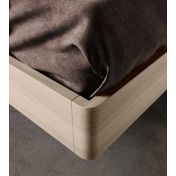 Letto matrimoniale legno, finitura Olmo natura