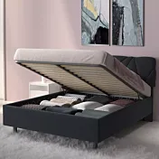 letto con contenitore grigio antracite