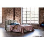 Letto matrimoniale Clarissa con contenitore, disponibile in 70 finiture