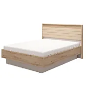 letto moderno rovere e beige