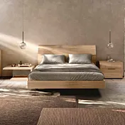 letto noce moderno