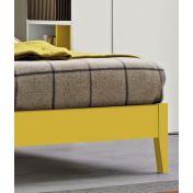 Letto singolo Giallo zafferano per camerette