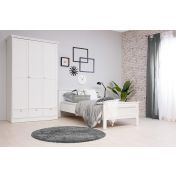 Letto singolo Milk per camerette in finitura Bianca, 90 x 200