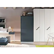 letto scomparsa blu