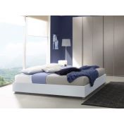 Letto sommier king size, finitura Grigio alluminio