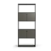 Libreria moderna da ufficio colore Grigio laccato