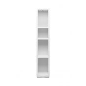 Moderna Libreria salvaspazio finitura Bianco opaco