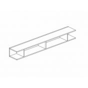 Libreria porta tv 138x21x19 h cm, Cadiz, collezione Logica