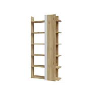 libreria bianca con inserti