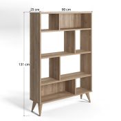 Libreria rovere Ankara con piedini