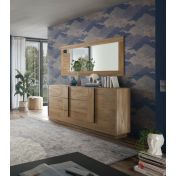 Credenza 3 cassetti e un'anta, finitura Mercure