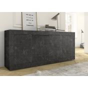 Credenza Moderna Effetto marmo, Madia di Design, 4 ante