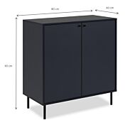 misure credenza blu