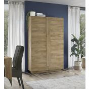 Offerta soggiorno moderno con tavolo, credenza e colonna in finitura Mercure