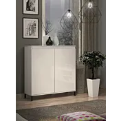 Madia alta 2 ante colore Bianco Lucido