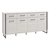 credenza con gambe in metallo