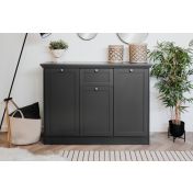 Credenza  3 ante 1 cassetto in finitura Grigio antracite