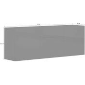 Credenza moderna bianca laccata lucido, 3 ante 1 cassetto