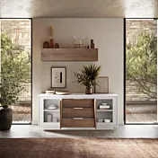 credenza bianca e mercure cassetti
