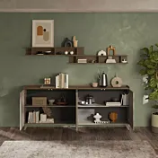 credenza con piedi 4 ante