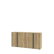 credenza rovere e grigio scuro
