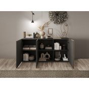 Innovativa Credenza 3 ante in finitura Kadiz e Titanio