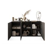 Innovativa Credenza 3 ante in finitura Kadiz e Titanio