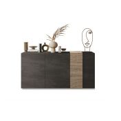 Innovativa Credenza 3 ante in finitura Kadiz e Titanio