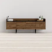 Madia accompagnata da eleganti piedini per la vostra zona living moderna 