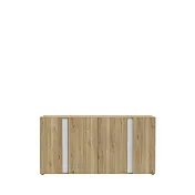 credenza bianca e rovere