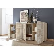 Mobile credenza 4 ante in rovere serigrafato