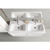 Arredo bagno completo, mobile con con lavabo integrato e 4 cassetti, Havasu 15