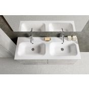 Arredo bagno completo, mobile con con lavabo integrato e 4 cassetti, Havasu 16