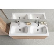 Arredo bagno completo, mobile con con lavabo integrato e 4 cassetti, Havasu 2