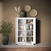 credenza alta bianco opaco
