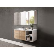 Mobili bagno in offerta, mobile sospeso con lavabo integrato, Havasu 20