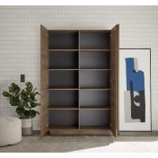 Offerta soggiorno moderno con tavolo, credenza e colonna in finitura Mercure