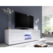 Mobile porta TV "Beta" Laccato Bianco Lucido 181x56