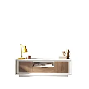 mobile tv bianco e legno mercure