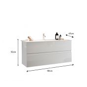 mobiletto bagno 2 cassetti