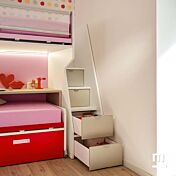 Letto a castello con scrivania, Moretti Compact KC508