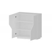 Credenza alta Bianco lucido L.100 cm, Made in Italy