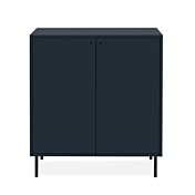 Credenza alta, moderna in offerta con piedini, finitura Blu