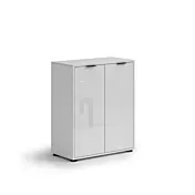 scarpiera moderna bianco lucido 
