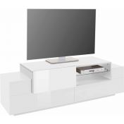 Mobile televisione L.160 cm in offerta, colore Bianco 